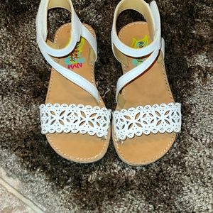 RACHEL SHOES: MANCHESTER TODDLER GIRLS SZ-9 WHITE USED